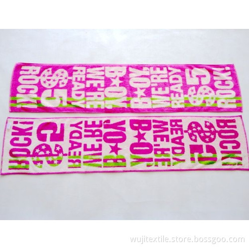 Cotton Printed Sports Towel Gym Towel (WJ-G842)